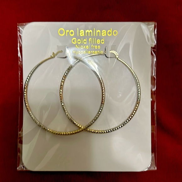 Oro laminado aretes - Picture 1 of 1